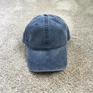 Distressed Navy Blue Baseball Hat